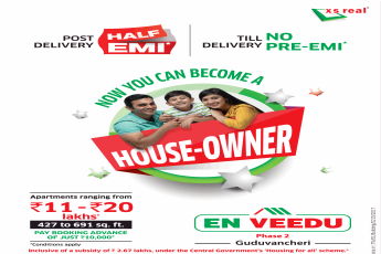 XS Real introducing till delivery no Pre-EMI at En Veedu in Chennai